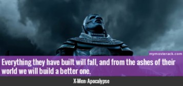 Everything they have built will fall, and from the ashes of their world we will build a better one. 