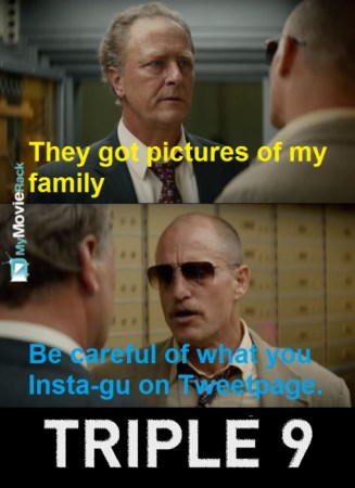 Walter: They got pictures of my family.
Allen: Be careful of what you Insta-gu on Tweetpage. #quote