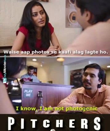 Nikita: Waise aap photos se kaafi alag lagte hai
Mandal: I know. I am not photogenic. #quote