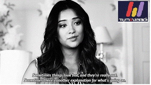 In the quest for finding the 'A',the girls go through various emotions.Here's Emily's take on life