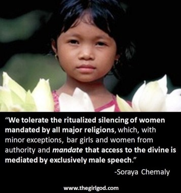 The very thing this films teaches is for women to NOT be silenced anymore! Love the reverse gender