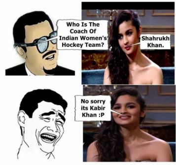 This is the reason why she is genius of the year :-P Alia Trolled!