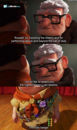 Russell, for Assisting the elderly and for performing above and beyond the call of duty, I would