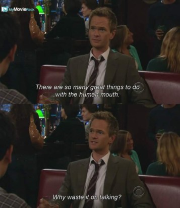 There are so many great things to do with the human mouth. Why waste it on talking? #quote