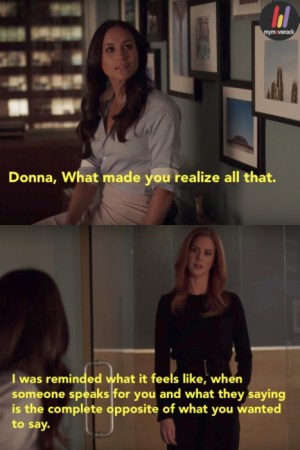 Donna, What made you realize all that.
I was reminded what it feels like, when someone speaks for