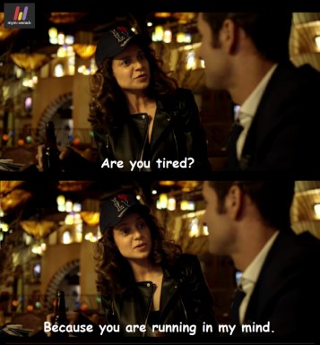 #Simran

- Are you tired?
- Because you are running in my mind.
 #quote