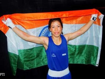 A salute to a lady who took INDIA to glory at Women&#039;s Boxing! #bleedblue #proudindia