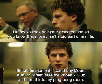 I know you've done your research and so you know that money isn't a big part of my life. But at the