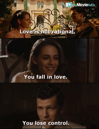 Love is not rational. You fall in love, you lose control. #quote