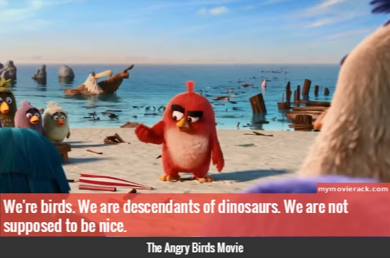 We're birds. We are descendants of dinosaurs. We are not supposed to be nice. #quote