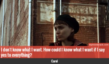 I don't know what I want. How could I know what I want if I say yes to everything? #quote