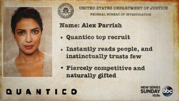 Some insight about Priyanka Chopra's character Alex Parrish