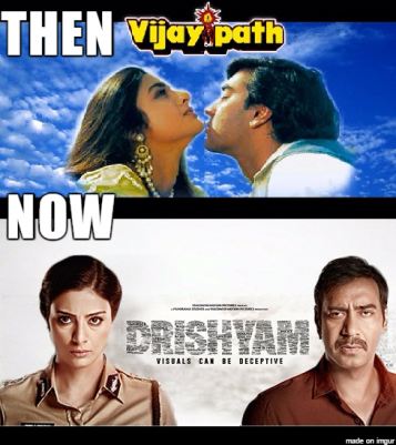 This is the official remake of the Malayalam movie, 'Drishyam'.