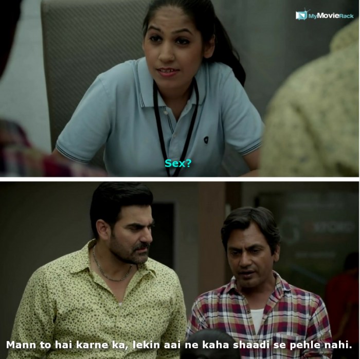 Receptionist: Sex?
Ali: Mann to hai karne ka, lekin aai ne kaha shaadi se pehle nahi. #quote