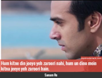 Sanam Re 16 Movie Trailers Songs Quotes One Liners Posters Mymovierack