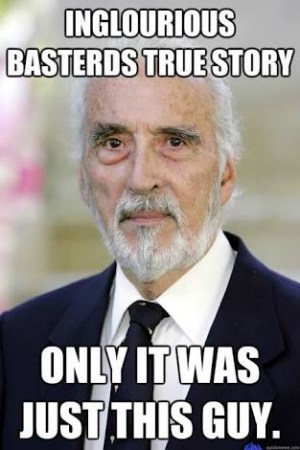Christopher Lee. Real life badass.