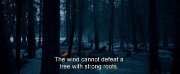 The wind cannot defeat a tree with strong roots #quote