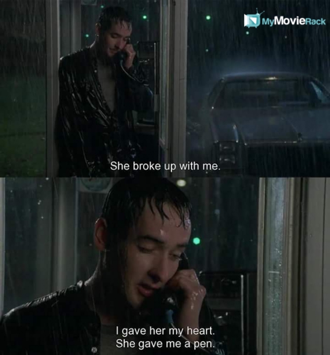 I gave her my heart, she gave me a pen. #quote