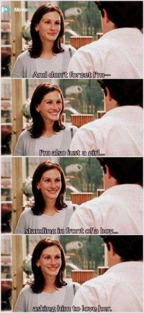And don't forget, I'm also just a girl, standing in front of a boy, asking him to love her. #quote