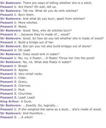 Most hilarious scene, I actually learned how to link things from this.
