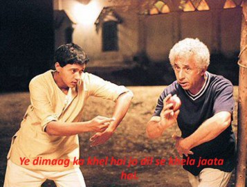 Ye dimmag ka khel hai jo dil se khela jaata hai #quote