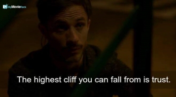 the highest cliff you can fall from is trust. #quote