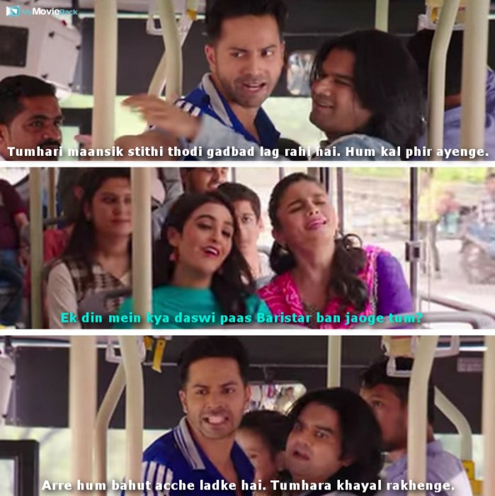Badri: Tumhari maansik stithi thodi gadbad lag rahi hai. Hum kal phir ayenge.
Vaidehi: Ek din mein
