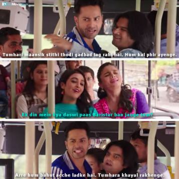 Badri: Tumhari maansik stithi thodi gadbad lag rahi hai. Hum kal phir ayenge.
Vaidehi: Ek din mein