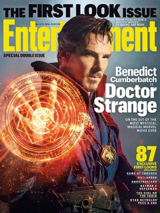 Benedict Cumberbatch's first look as Doctor Strange. #firstlook