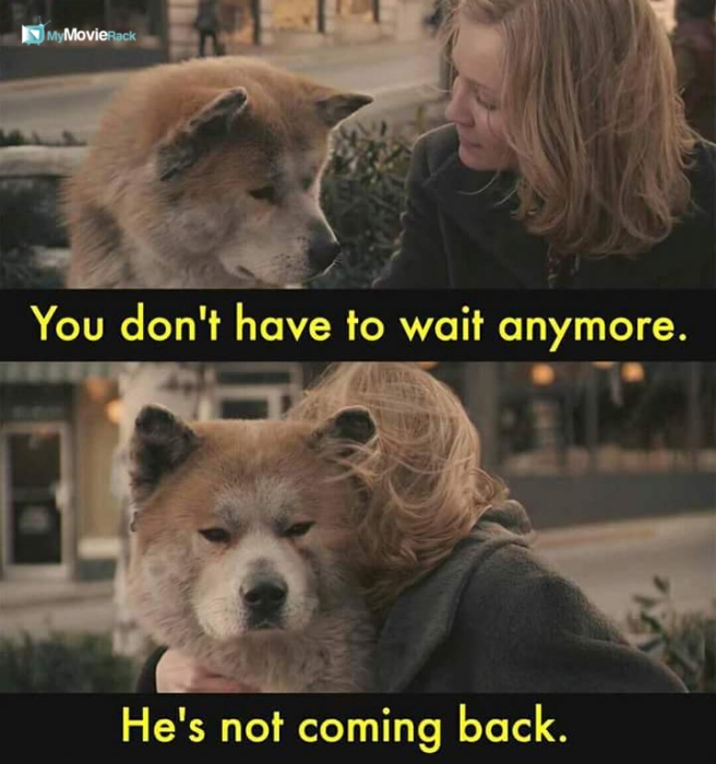 You don't have to wait anymore. He's not coming back. #quote