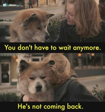 You don't have to wait anymore. He's not coming back. #quote