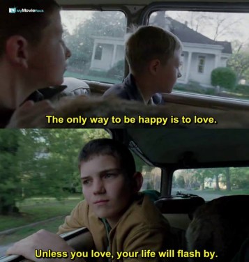 The only way to be happy is to love. Unless you love, your life will flash by. #quote