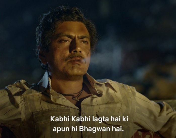 kabhi kabhi lagta hai apun hi bhagwan hai t shirt