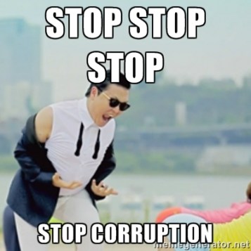 stop corruption..nhi toh gabbar aa jaayega...door gaaon mei jab koi rishwat leta toh maa bolti hai