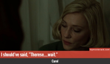 I should've said, "Therese.....wait." #quote